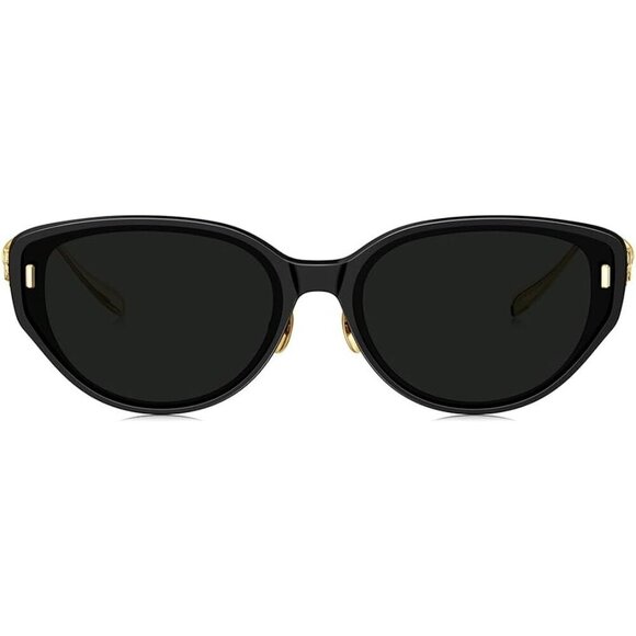 🆕 Women Black Fashion Oversized Cat Eye Polarized Exclusive Eyewear Sunglasses - Picture 2 of 7